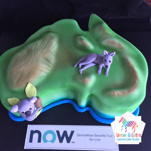 3D Australia Corporate Cake