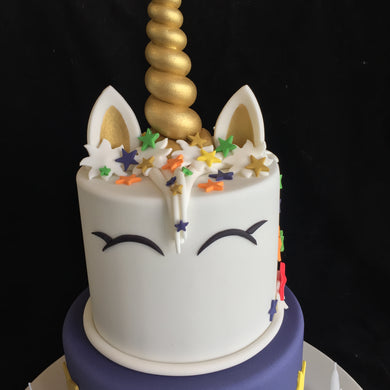 Unicorn Birthday Cake - Stars