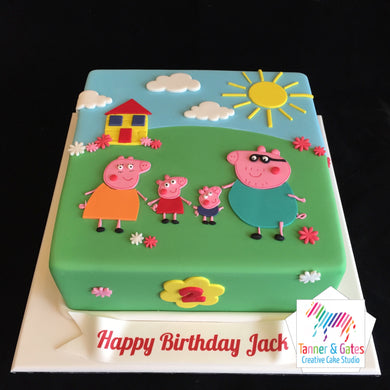 Peppa Pig Family Cake 2D