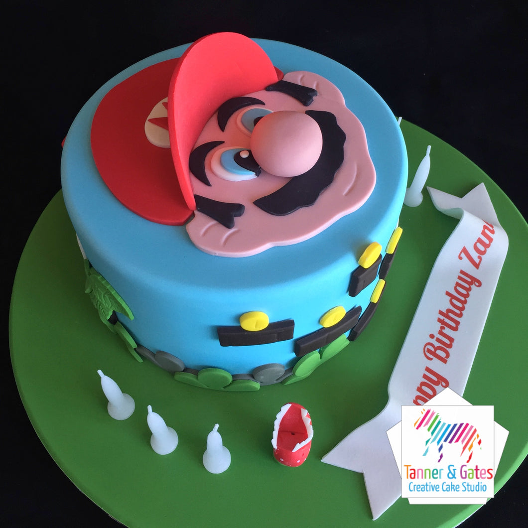 Super Mario Face Cake