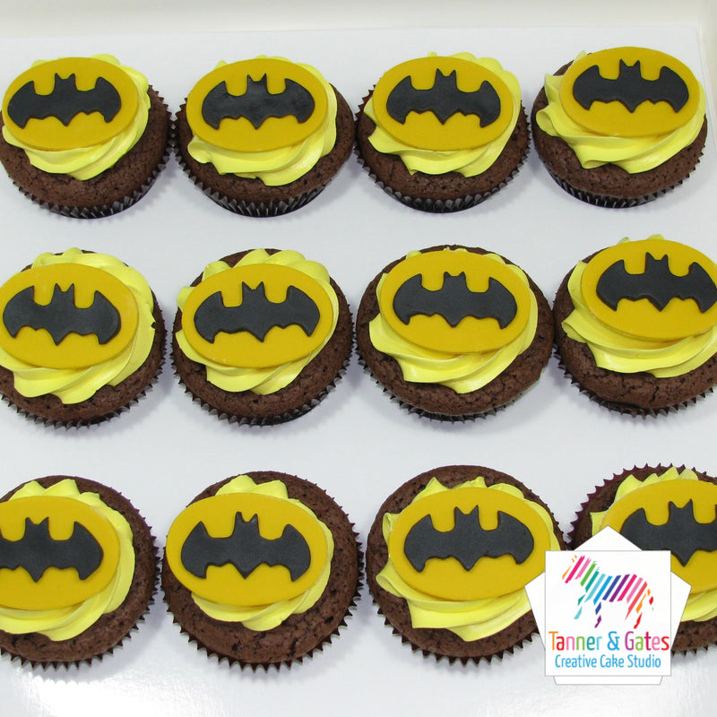 Batman cupcake cake for Jackson | atasteofwhimsy | Flickr