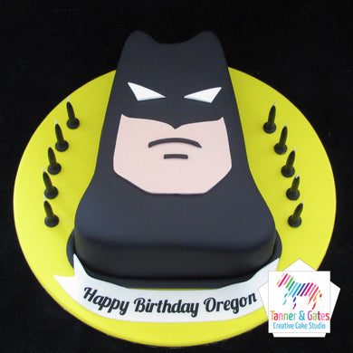 Batman Face Birthday Cake