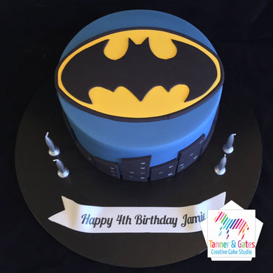 Batman Logo (City) Birthday Cake