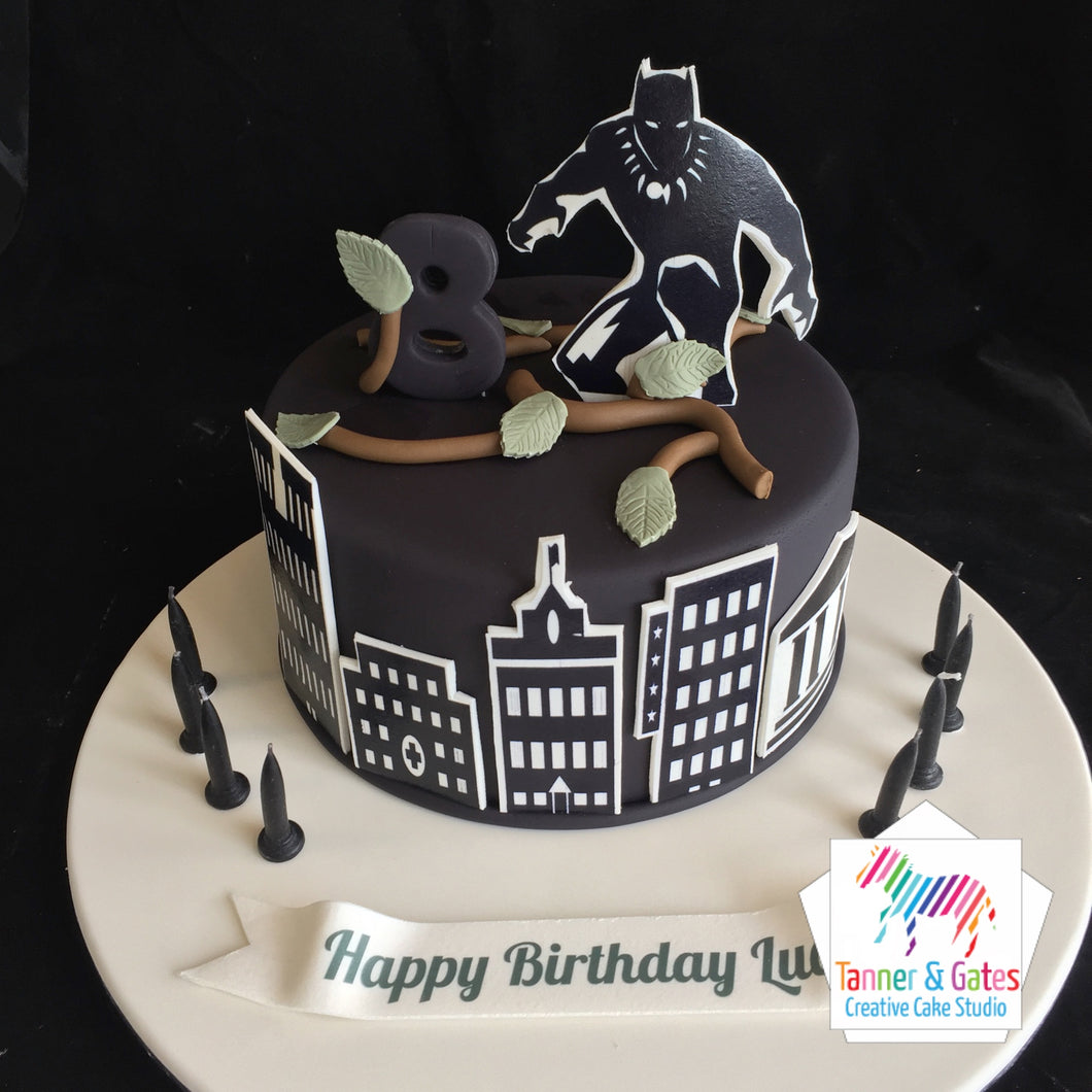 Marvel Black Panther T'Challa Customizable Edible Cake Topper Image AB – A  Birthday Place