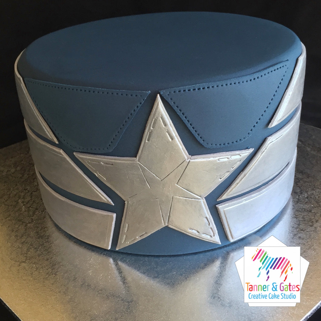 Captain America Armour Birthday Cake