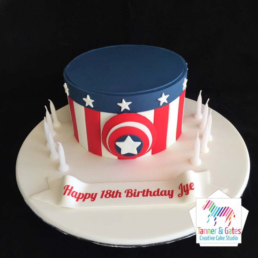 Captain America Cake - DIY