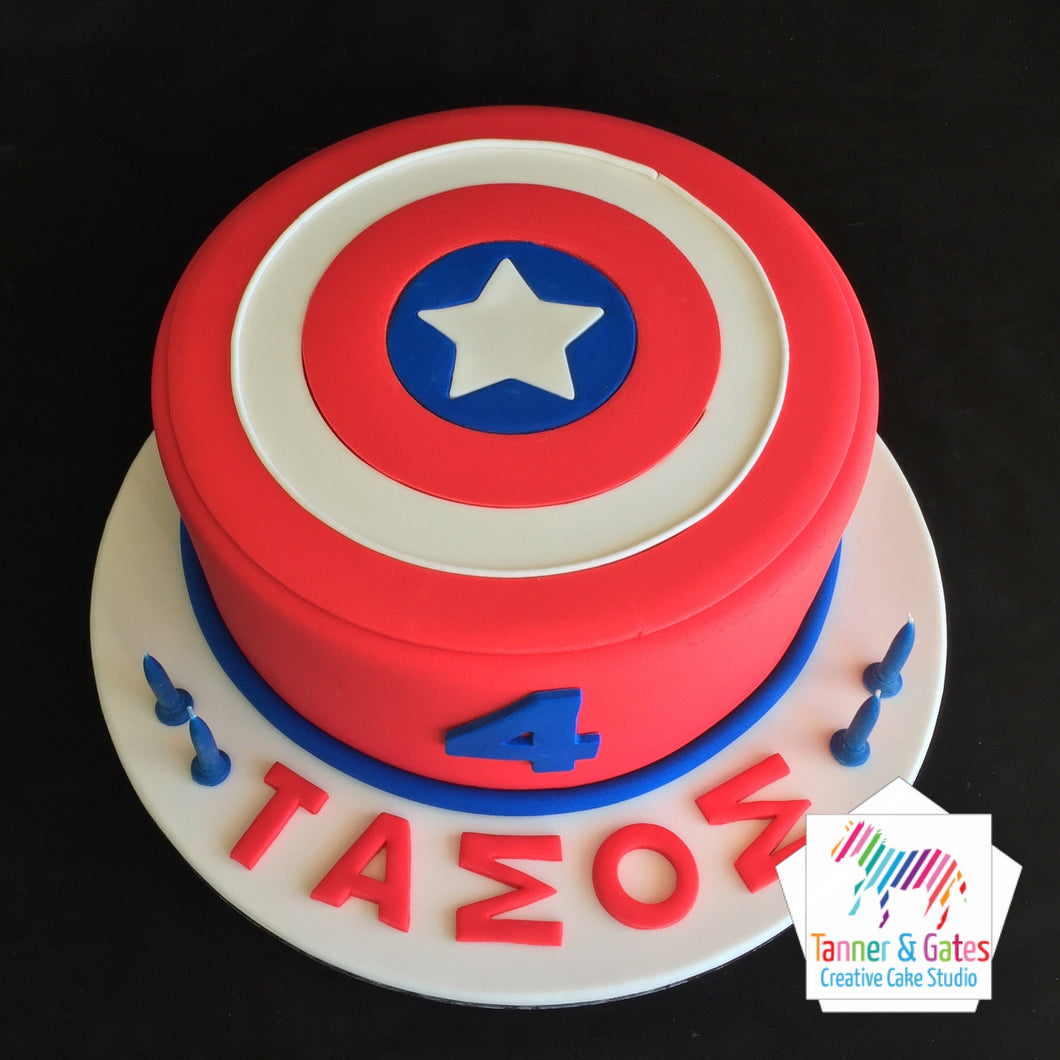 Captain America and Spiderman Birthday Cake – Etoile Bakery