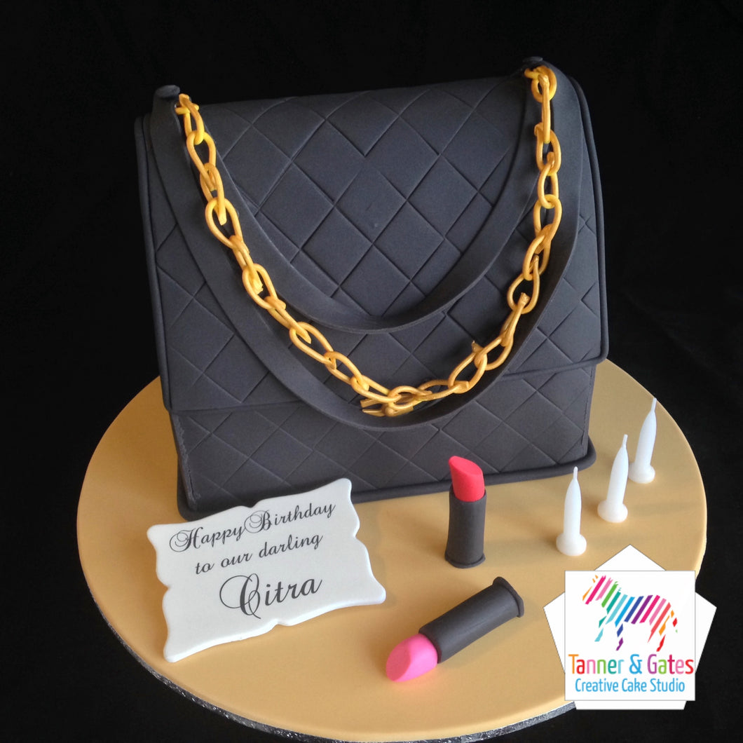 Chanel Purse Cake - Creme Castle