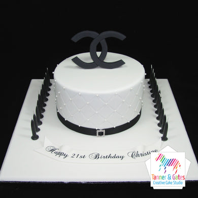 Chanel Logo Birthday Cake