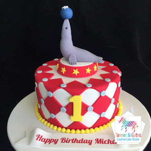 Circus Sea-lion Birthday Cake
