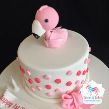 Flamingo 1st Birthday Cake