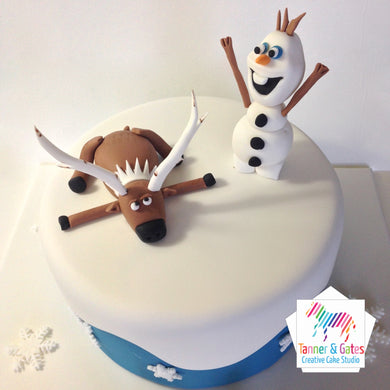 Disney Frozen Cake - Olaf & Sven Cake