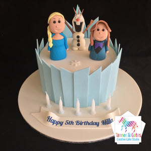 Disney Frozen Cake - Elsa and Anna Palace Cake