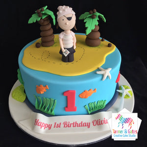 Pirate Birthday Cake (Girl)