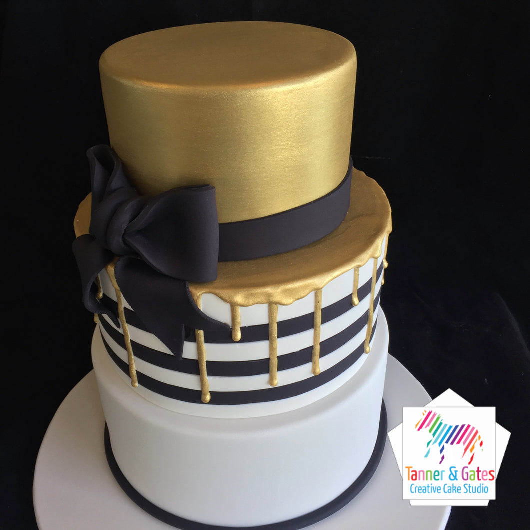 Gold Drip Cake