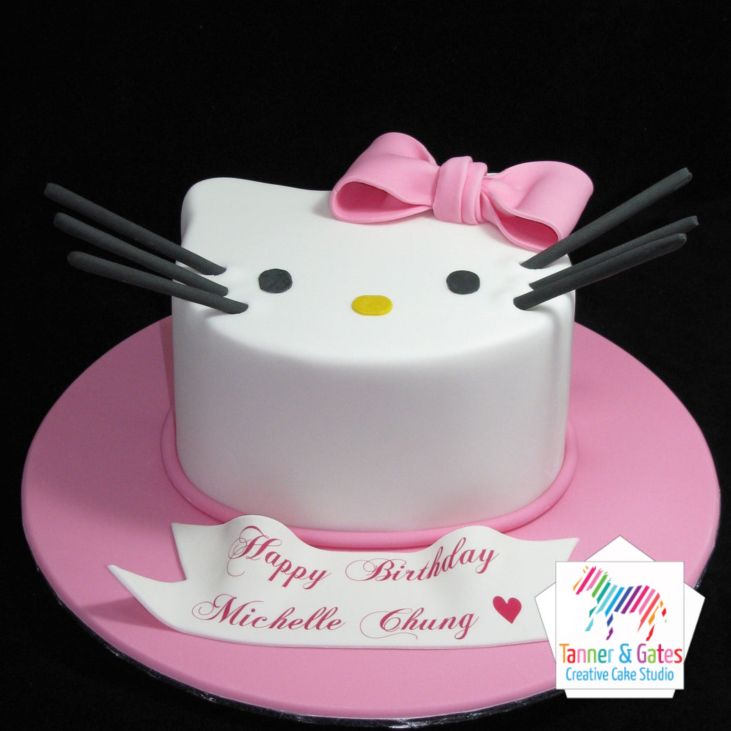 Hello Kitty Birthday Cake (2D Head)