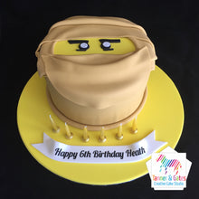 Ninja Face Birthday Cake