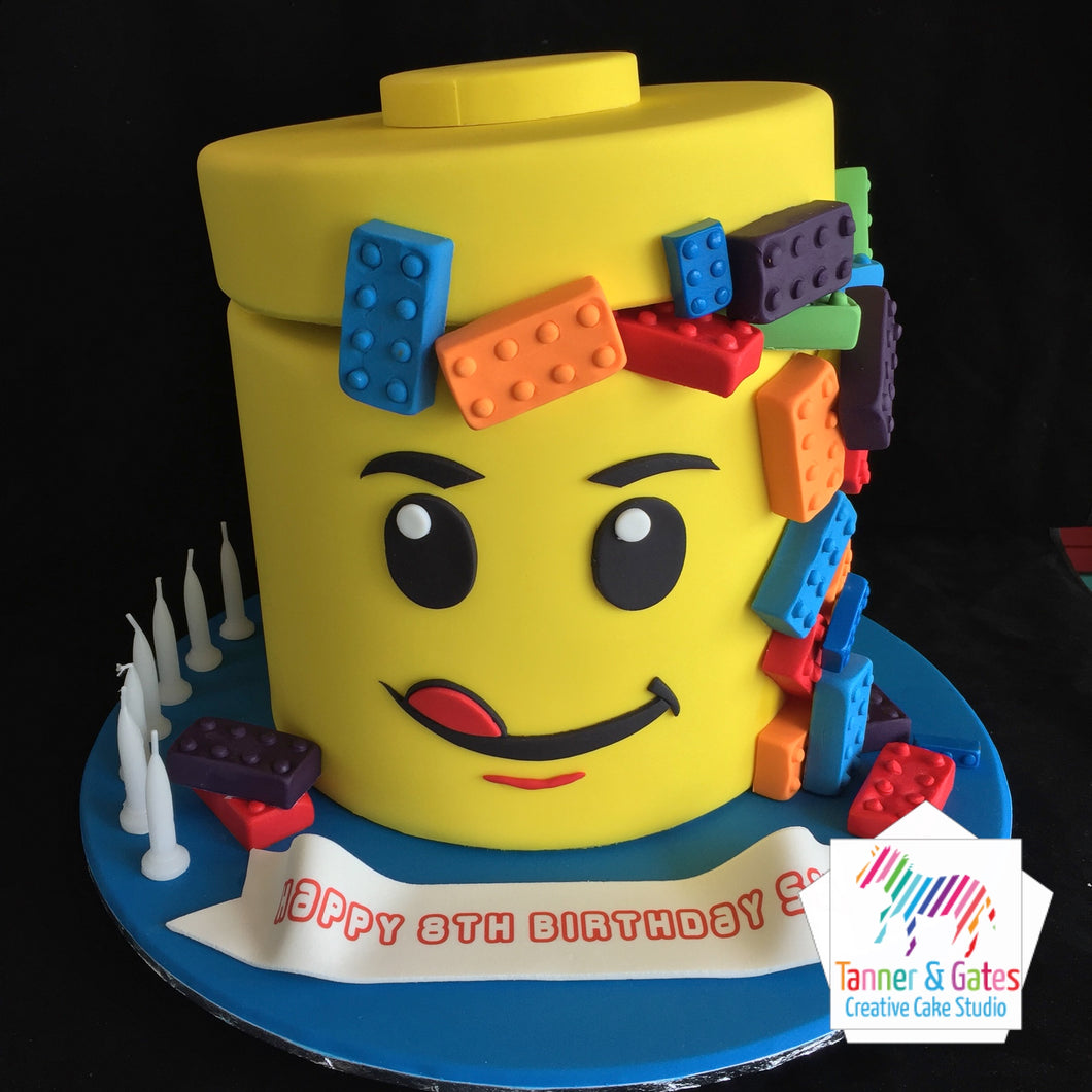 Lego Tub Block Cake