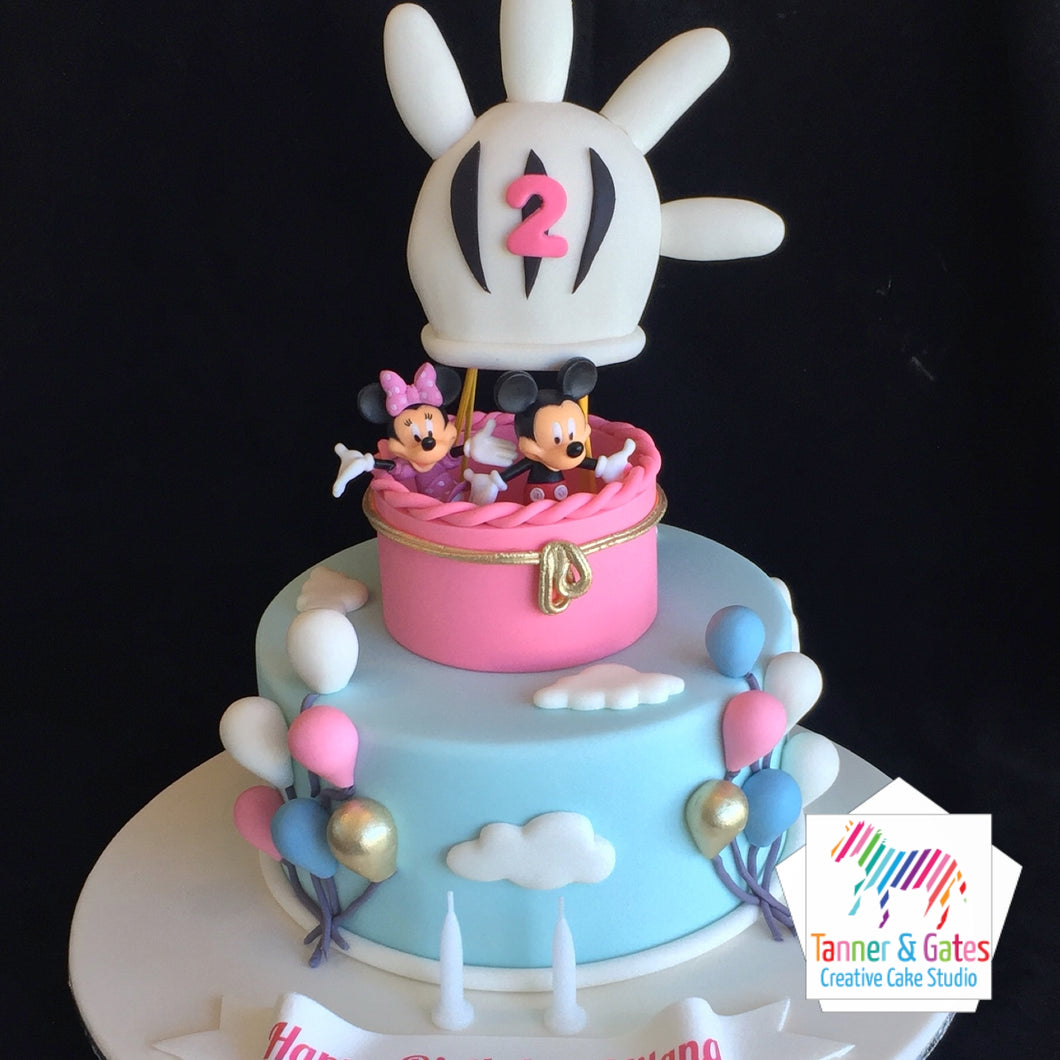 Disney Balloon Cake - Minne & Mickey