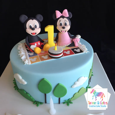 Mickey & Minnie Birthday Cake