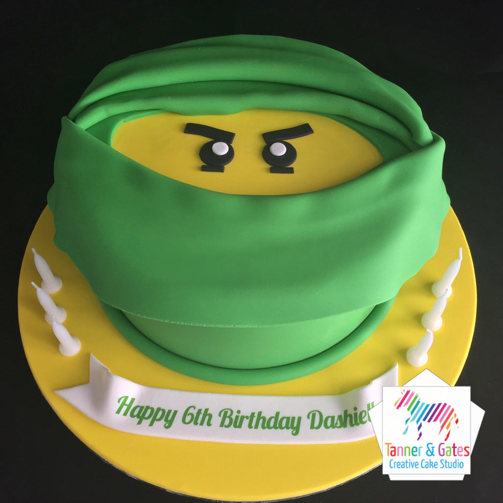 Ninja Face Birthday Cake – Tanner & Gates