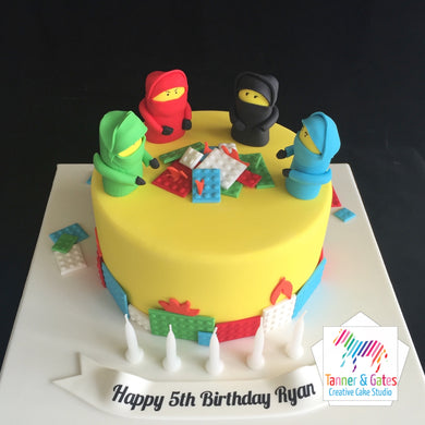 Ninja Lego Fireside Birthday Cake