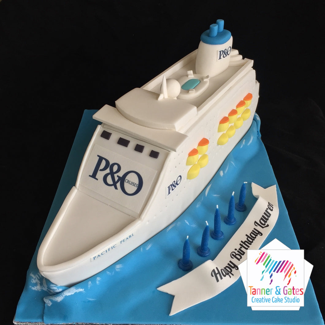 P&O Cruise Ship Cake