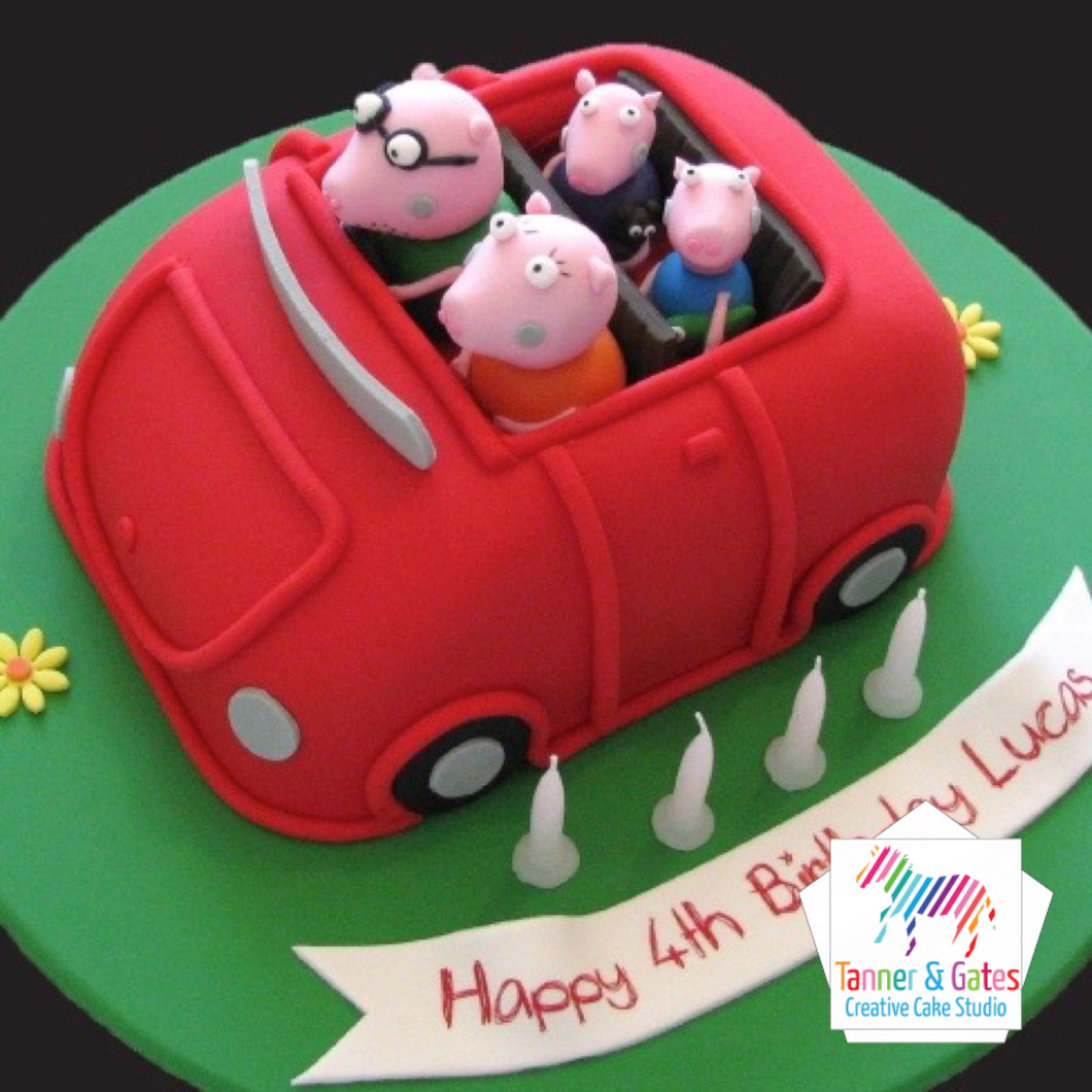 Peppa Pig Cake - Family Car