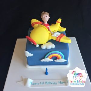 Pilot & Plane Birthday Cake