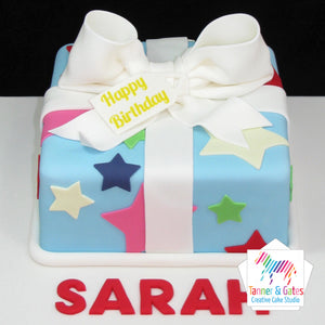 Big Bow Gift Box Cake