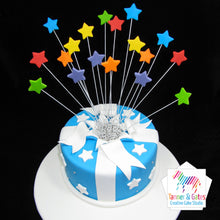 Shooting Stars Birthday Cake (Round)