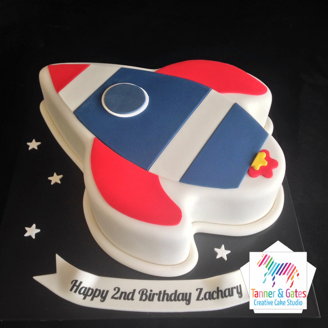 Rocket Birthday Cake (2D)