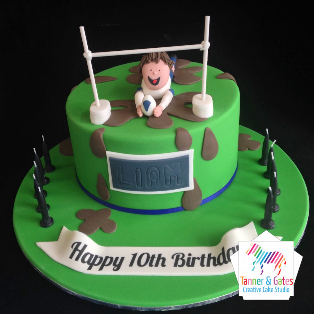 DIY Stadium Rugby Union or NRL Birthday Cake Kit