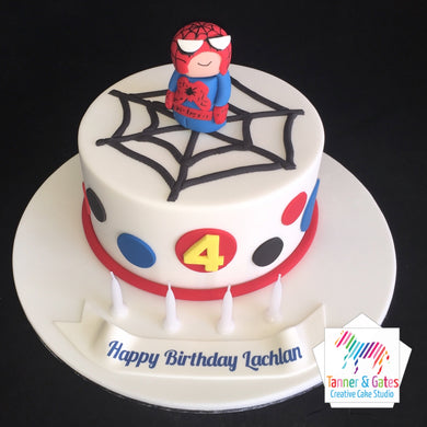 Baby Spiderman Birthday Cake