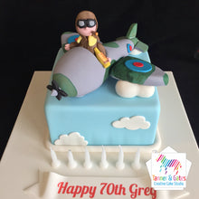 Spitfire Plane Birthday Cake