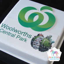 Corporate Cake logo raised / hand-cut